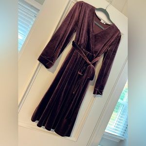 GAP Maternity: Dark Blush Velour Dress